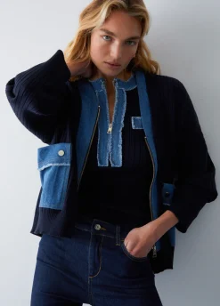 Cardigan con maxi tasche