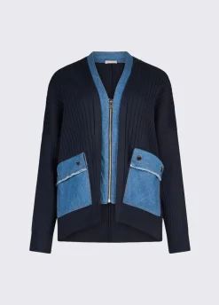 Cardigan con maxi tasche
