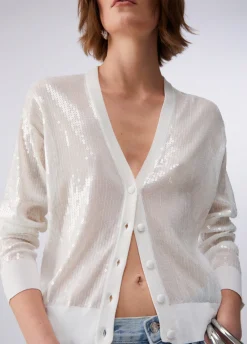 Cardigan con paillettes