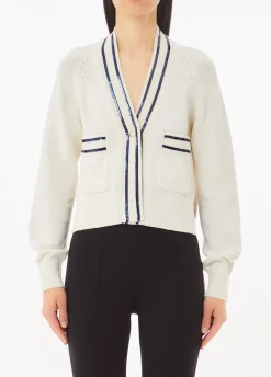 Cardigan con paillettes