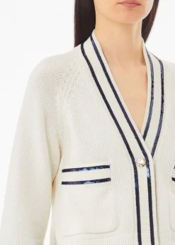 Cardigan con paillettes