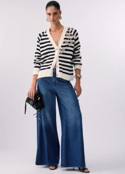 Cardigan con ricami gioiello
