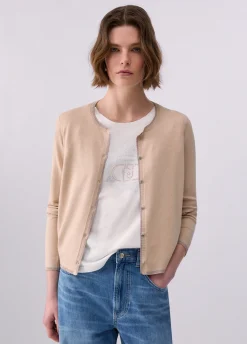 Cardigan con spacchetti