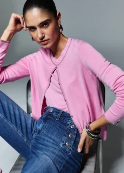 Cardigan con spacchetti