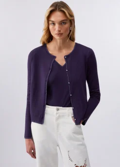 Cardigan con spacchetti
