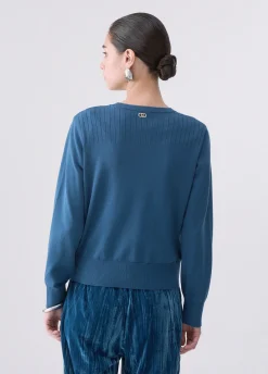 Cardigan con stringhe