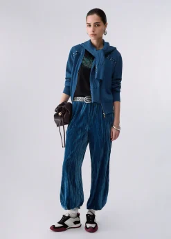 Cardigan con stringhe