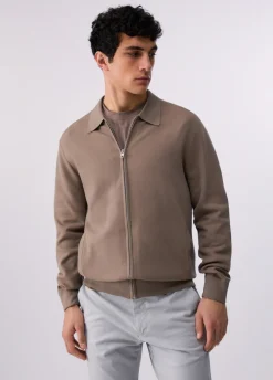 Cardigan con zip