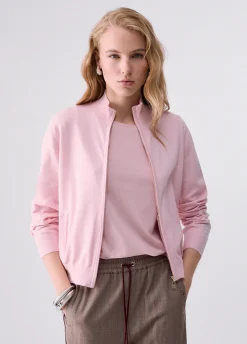 Cardigan con zip