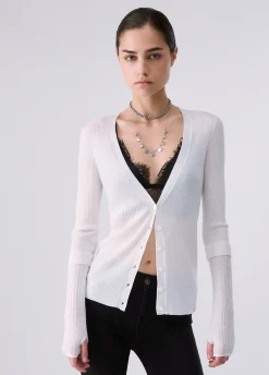 Cardigan in pura lana