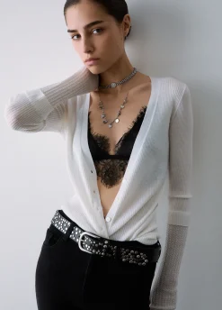 Cardigan in pura lana