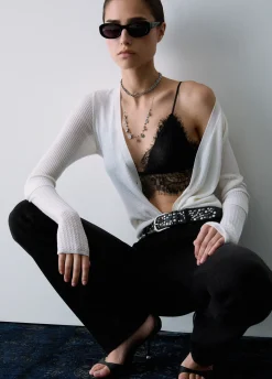 Cardigan in pura lana