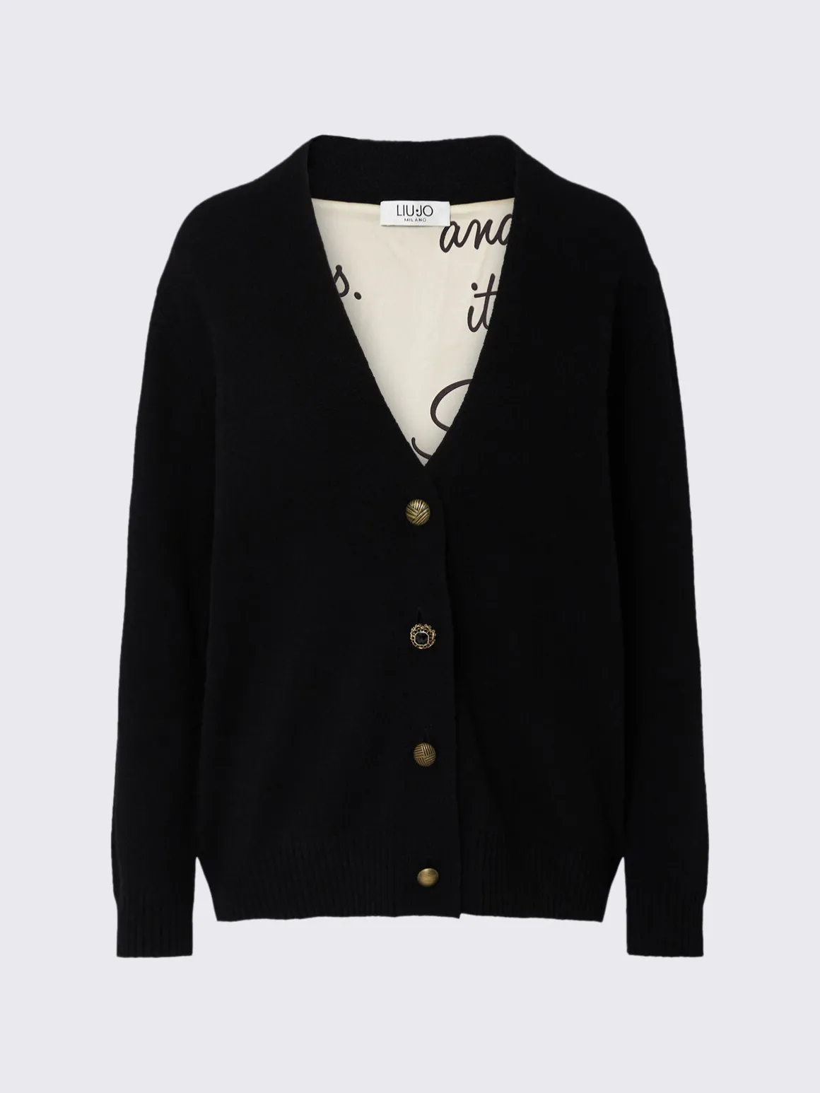 Cardigan in pura lana