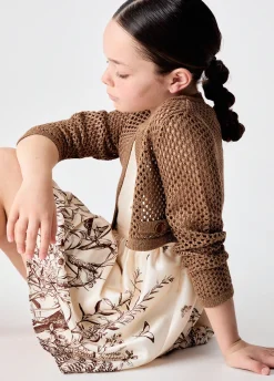 Cardigan in rete
