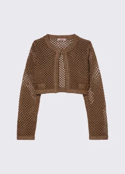Cardigan in rete