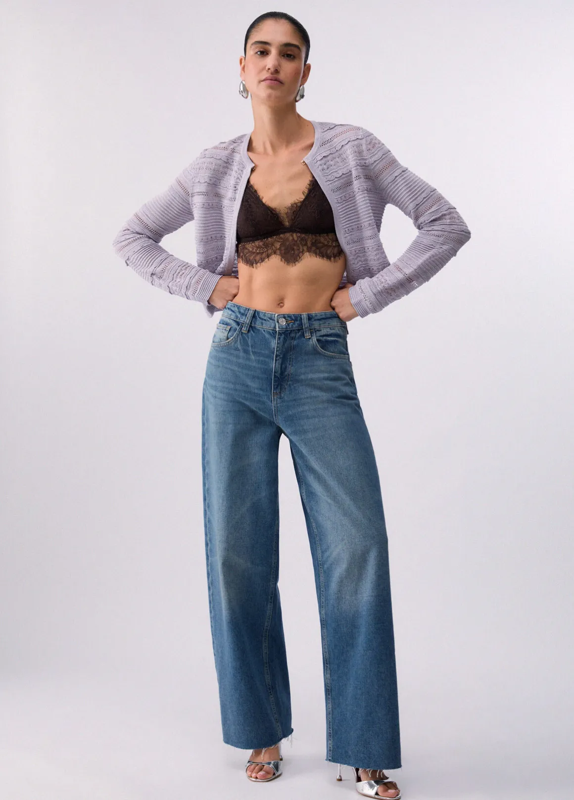 Cardigan traforato