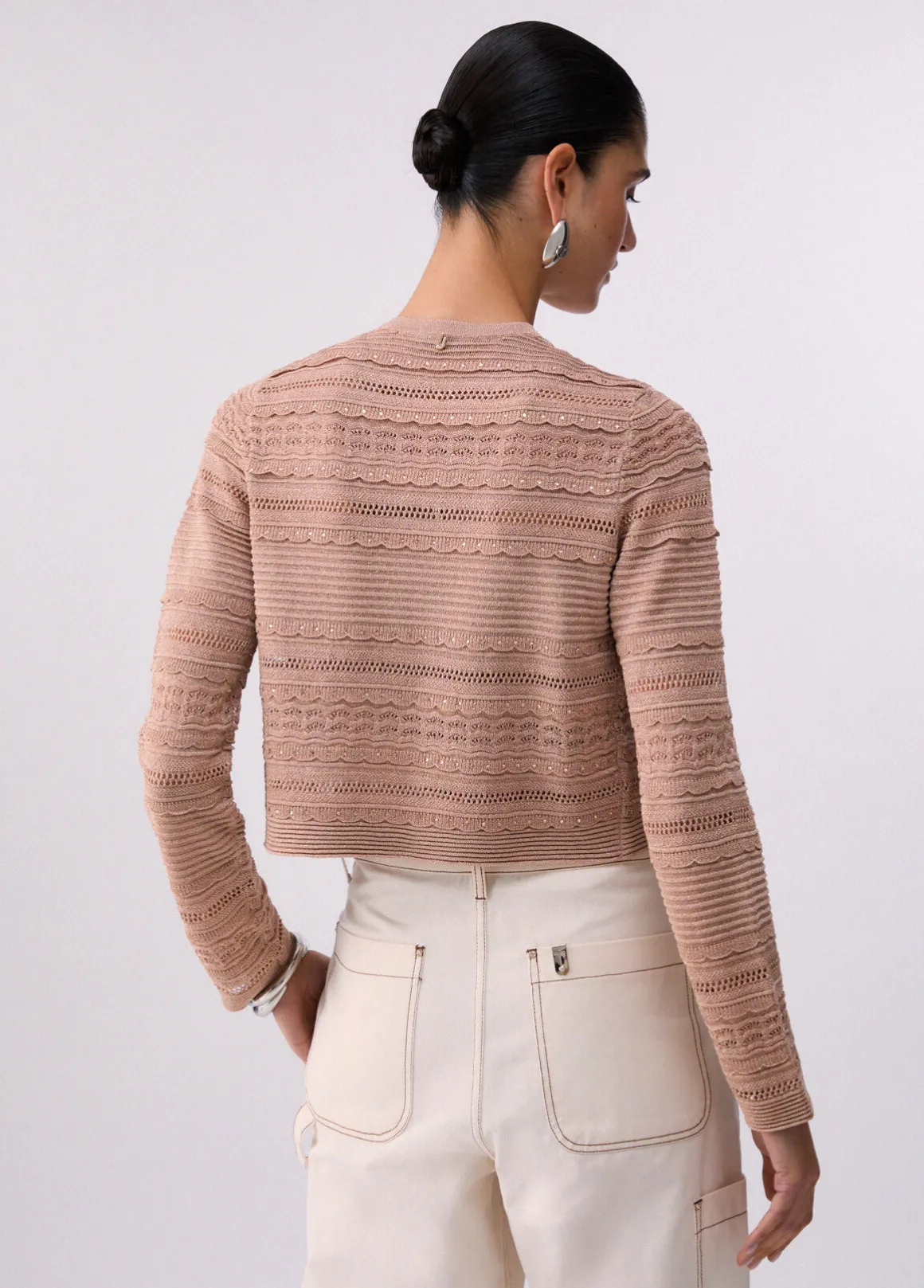 Cardigan traforato