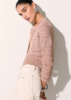 Cardigan traforato