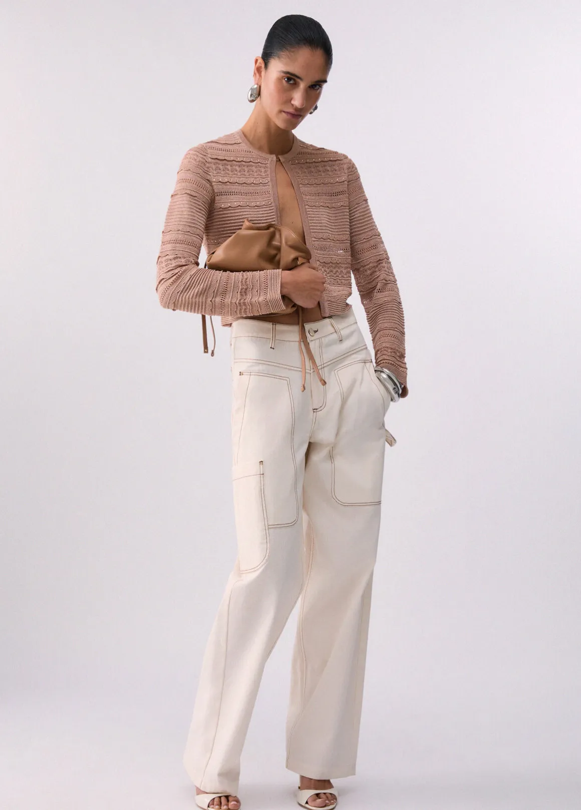 Cardigan traforato