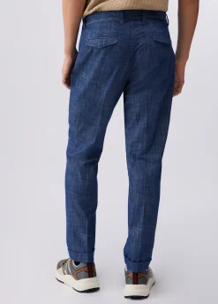 Chino in denim chambray