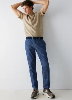 Chino in denim chambray