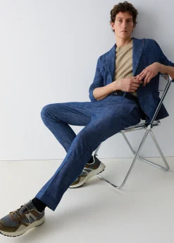 Chino in denim chambray