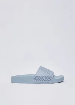 Ciabatte con logo all-over