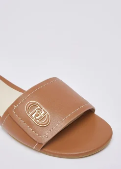 Ciabatte flat in pelle