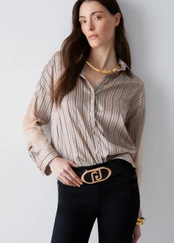 Cintura bustier in pelle