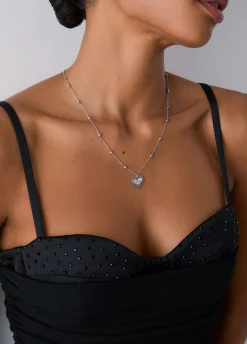 Collana con charm cuore