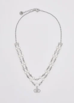 Collana con perle e charm