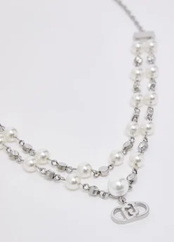 Collana con perle e charm