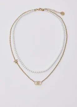 Collana multifilo con perle