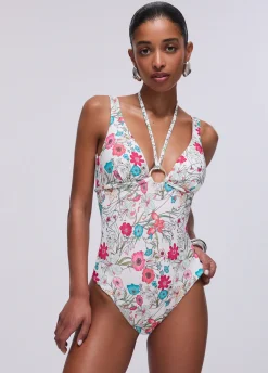 Costume intero a fiori