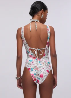 Costume intero a fiori