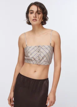 Crop top a righe