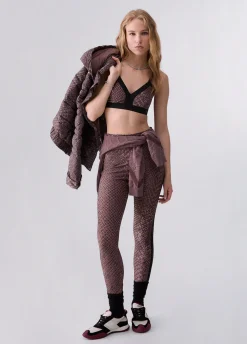 Crop top con stampa animalier