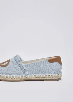 Espadrillas in denim jacquard