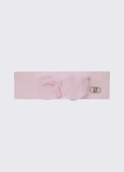 Fascia con fiore in tulle