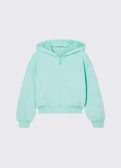 Felpa con cappuccio e zip