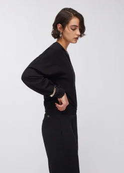 Felpa con dettagli chain