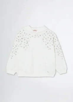 Felpa con strass
