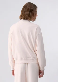Felpa con zip e dettagli chain