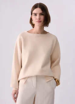 Felpa in maglia con cut-out