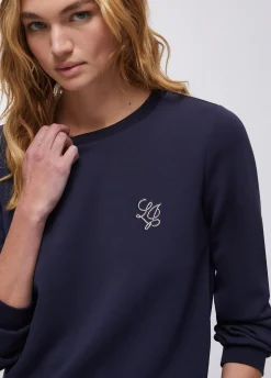 Felpa in scuba con logo