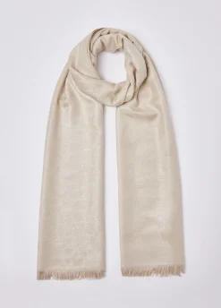 Foulard con logo jacquard