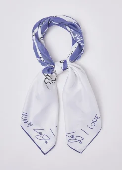 Foulard con stampa cuore
