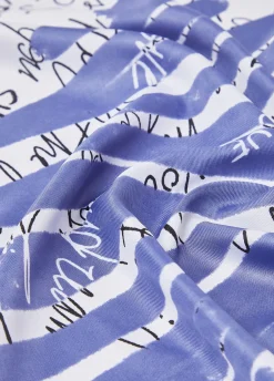 Foulard con stampa cuore