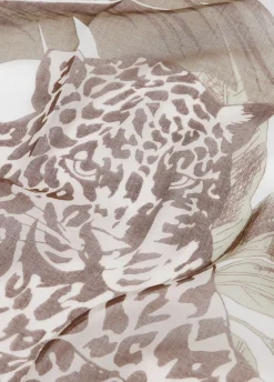 Foulard con stampa floreale