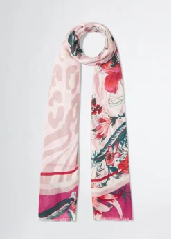 Foulard con stampa floreale